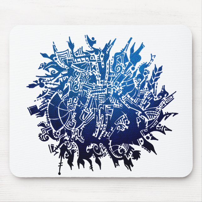 Snowflake B3 Mouse Mat (Front)
