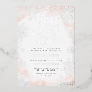 Snowflake Baby it's cold outside Baby shower 