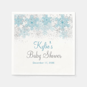 Snowflake Baby It's Cold Outside Napkins