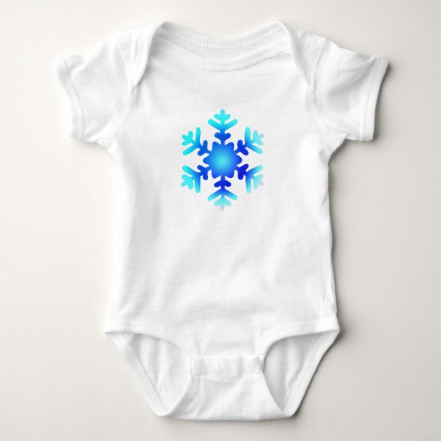 Snowflake Baby Jersey Bodysuit (Front)