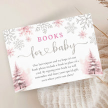 Snowflake Baby Shower Books for Baby