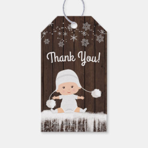 Snowflake Baby Shower Gift Tags