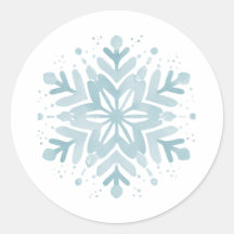 Snowflake Baby Shower Snowflake Envelope Sticker