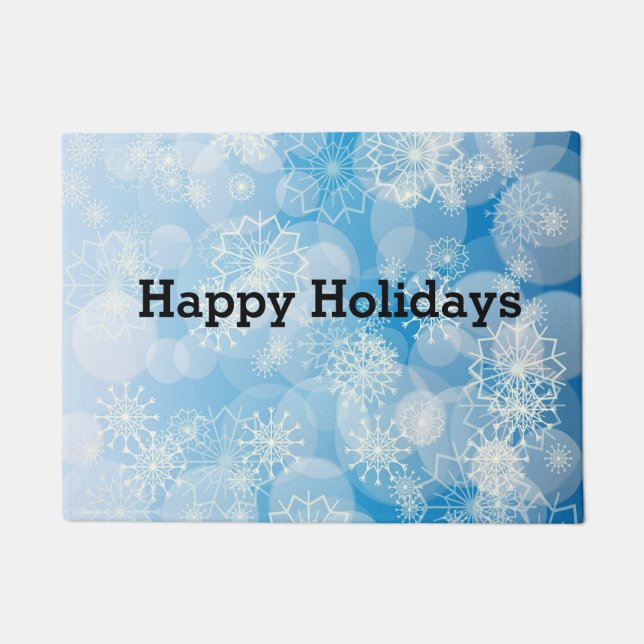 Snowflake background doormat (Front)