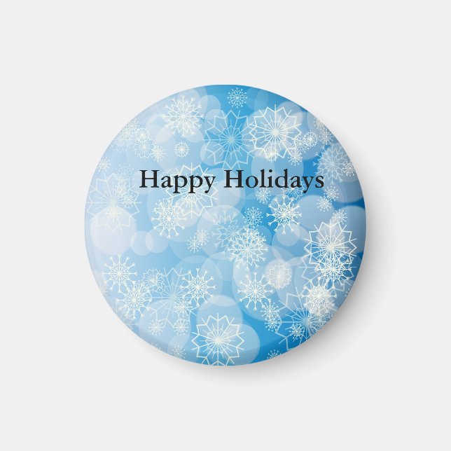 Snowflake background magnet (Front)