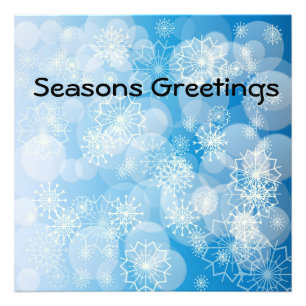 Snowflake background photo print