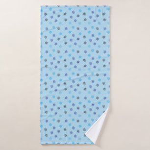 Snowflake bath towel