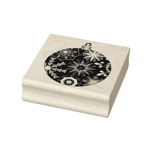 Snowflake Bauble Rubber Stamp