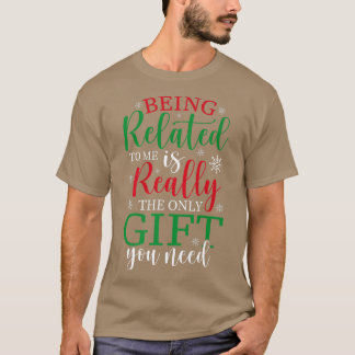 Snowflake Being Related Christmas Tree Novelty T-Shirt