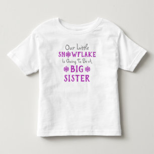 Snowflake Big Sister Toddler T-shirt