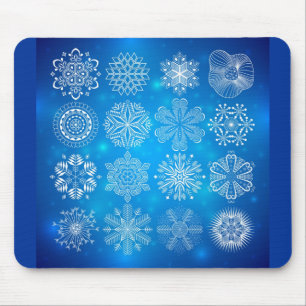 snowflake bl mouse mat
