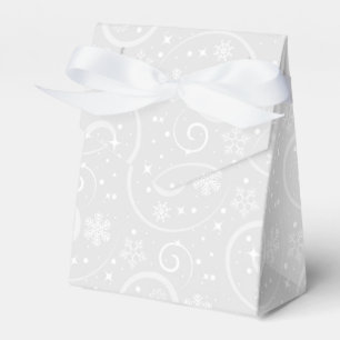 Snowflake Bliss Silver Favour Box