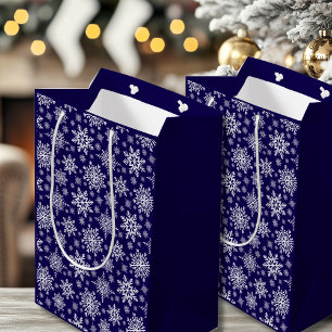Snowflake Blue Gift Bag