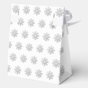 Snowflake Blue & Silver Baby Shower Thank You Favour Box