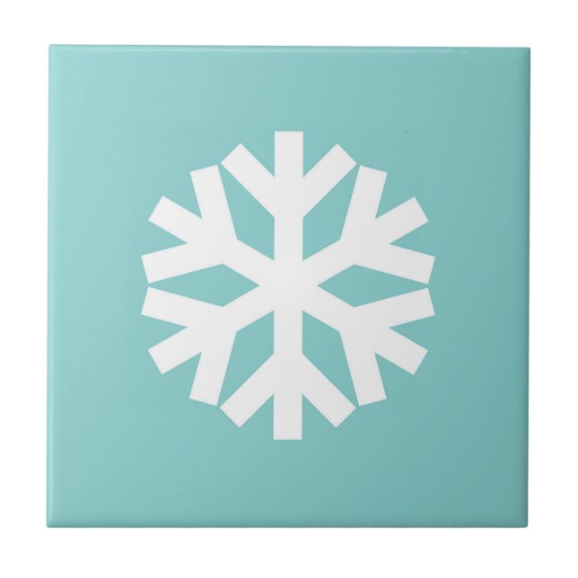 Snowflake blue tile (Front)