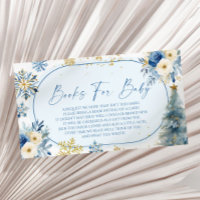 Snowflake Blue Winter Baby Shower Books For Baby