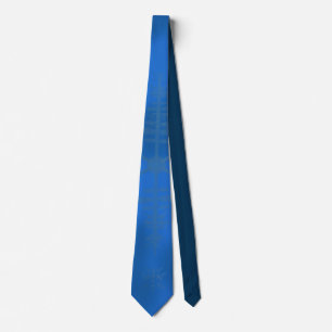 Snowflake Blues Neck Tie
