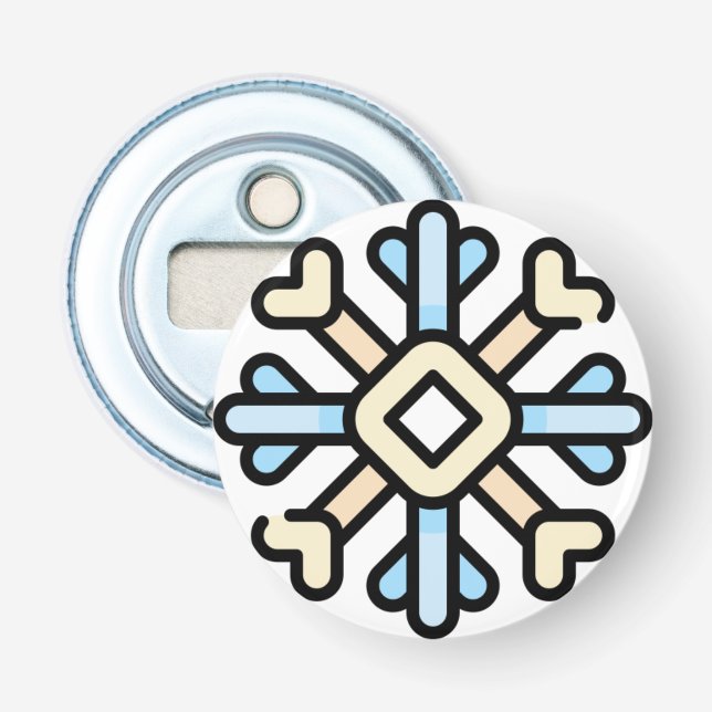 snowflake bottle opener (Front)