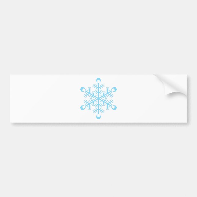 Snowflake Bumper Sticker (Front)