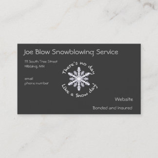 Snowflake Business Card