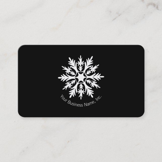 Snowflake Business Card (Front)