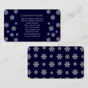 Snowflake Business Cards