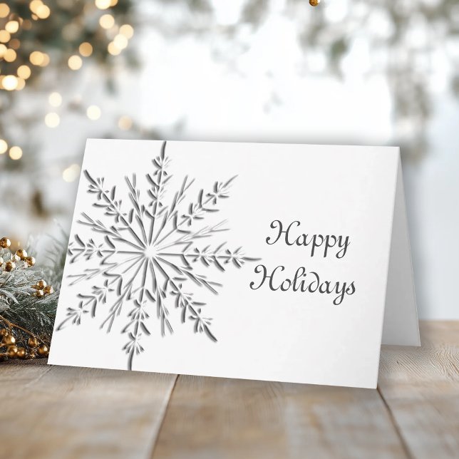 Snowflake Business Christmas Card (Creator Uploaded)
