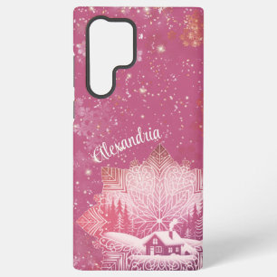 Snowflake Cabin Samsung Galaxy Case