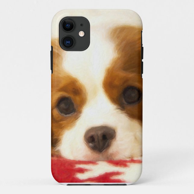 Snowflake Cavalier King Charles Spaniel Case-Mate iPhone Case (Back)