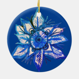 Snowflake Ceramic Ornament