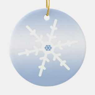 Snowflake Ceramic Tree Decoration