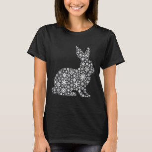Snowflake Christmas - Bunny Rabbit  T-Shirt