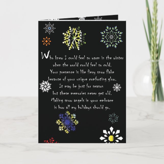 Snowflake Christmas Card (Front)