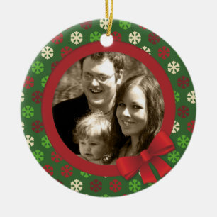 Snowflake christmas colours ornament