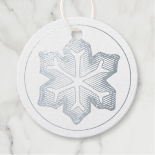 Snowflake Christmas Cookie Winter Snow Holiday Favour Tags