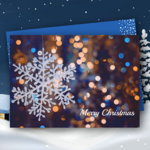 Snowflake Christmas Holiday Card