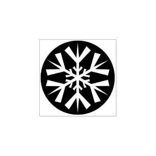 Snowflake Christmas Holiday Card Making Art Craft Rubber Stamp