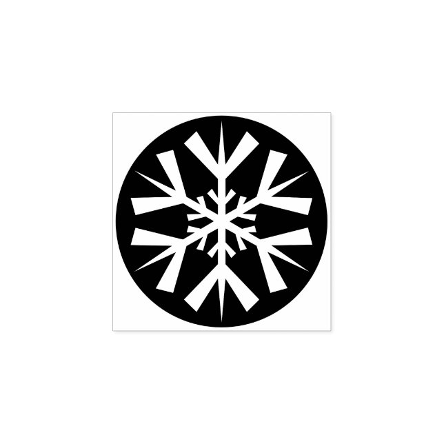 Snowflake Christmas Holiday Card Making Art Craft Rubber Stamp (Imprint)