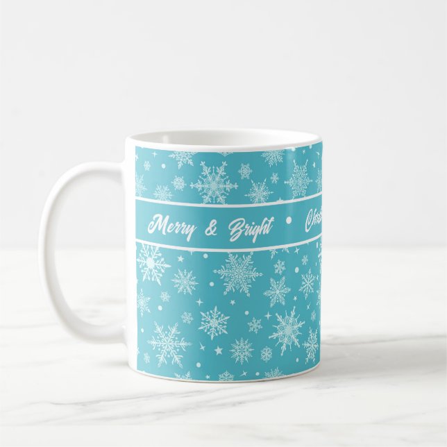Snowflake Christmas Mug (Left)