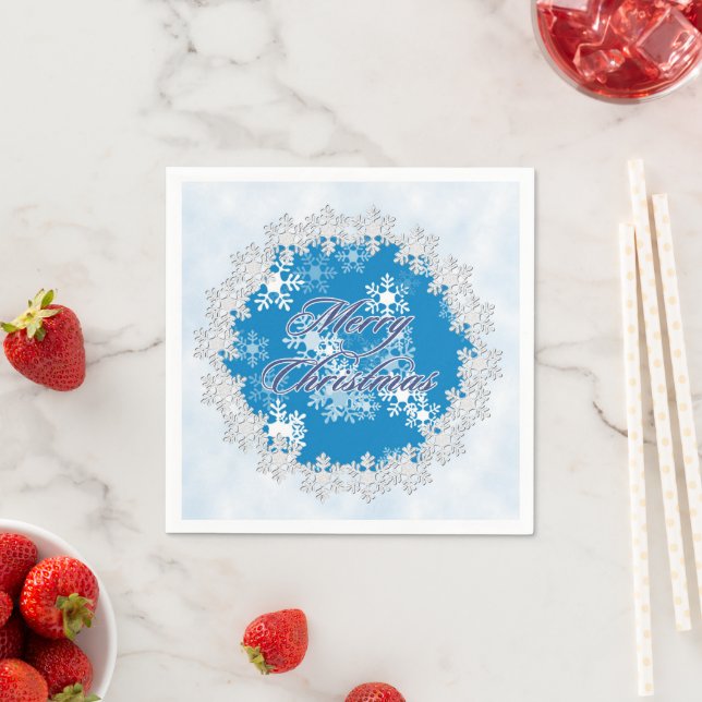 Snowflake Christmas Napkins (Insitu)