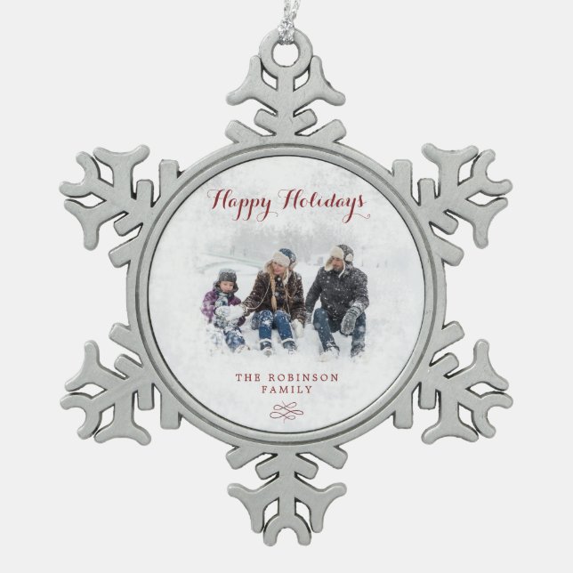 Snowflake Christmas ornament (Front)