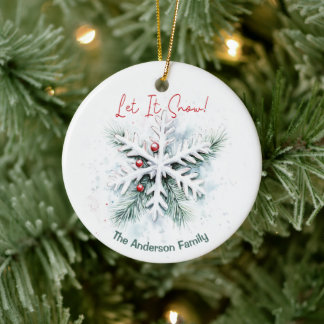 Snowflake Christmas Ornament | Custom Name