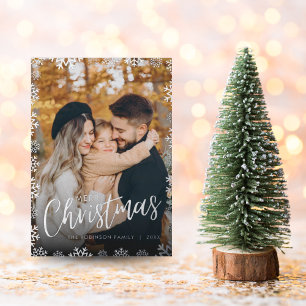 Snowflake Christmas Photo Card