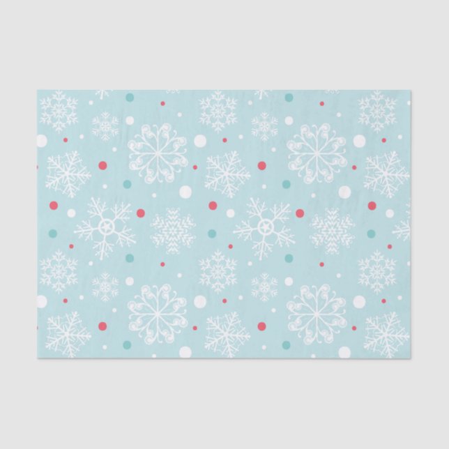 Snowflake Christmas Tissue Paper (Front)
