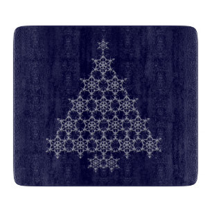 Snowflake Christmas Tree Cutting Board