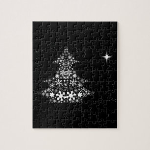 Snowflake Christmas Tree Jigsaw Puzzle