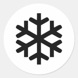 Snowflake Classic Round Sticker