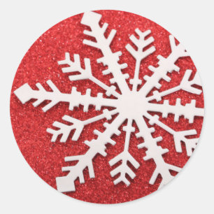 Snowflake Classic Round Sticker