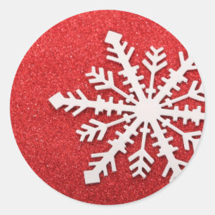 Snowflake Classic Round Sticker