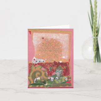 snowflake collage card